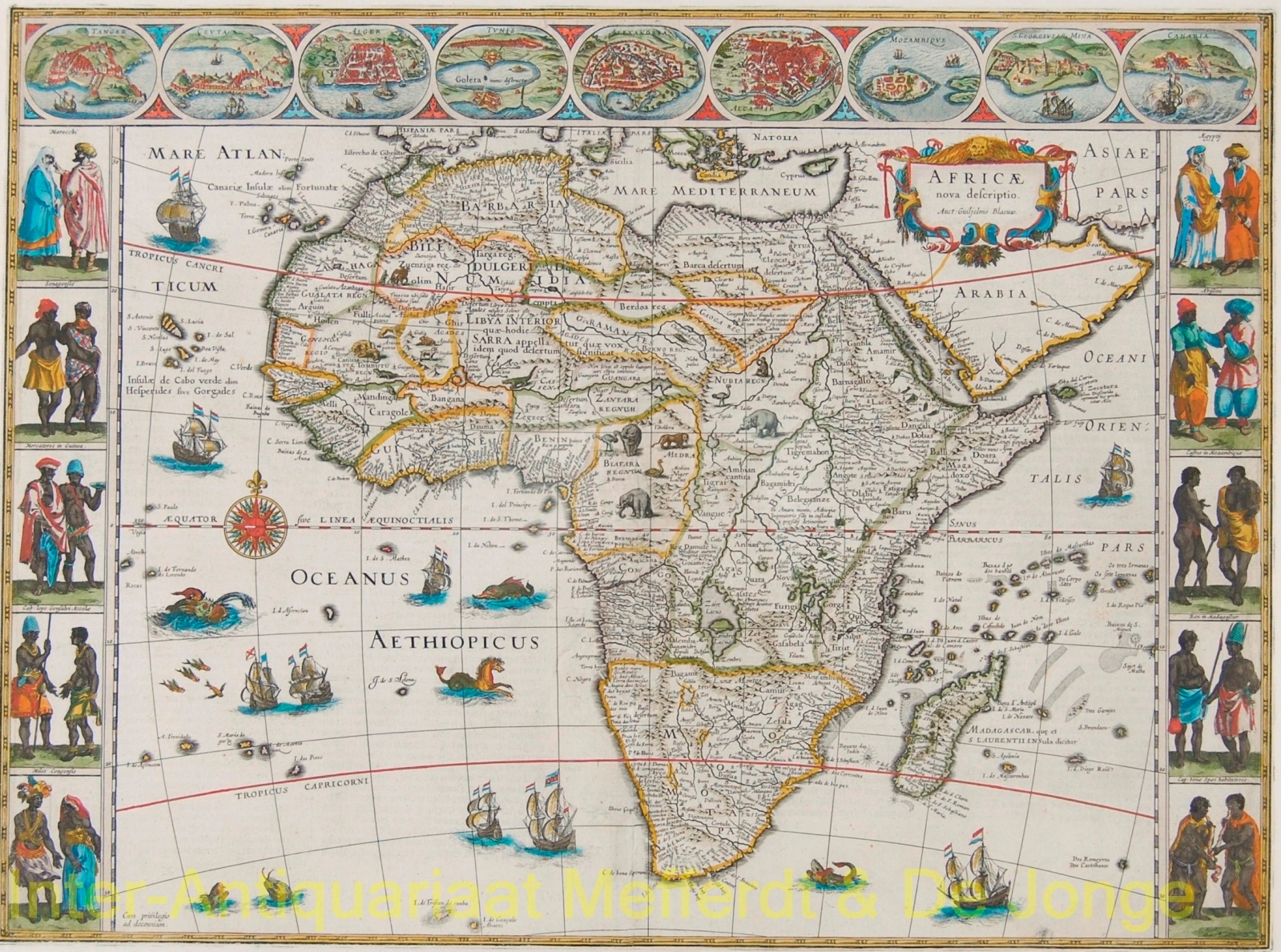 Blaeu-- Joan - Africa - Willem and Joan Bleau, c. 1640