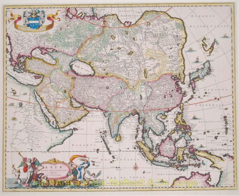 Asia antique map – Visscher