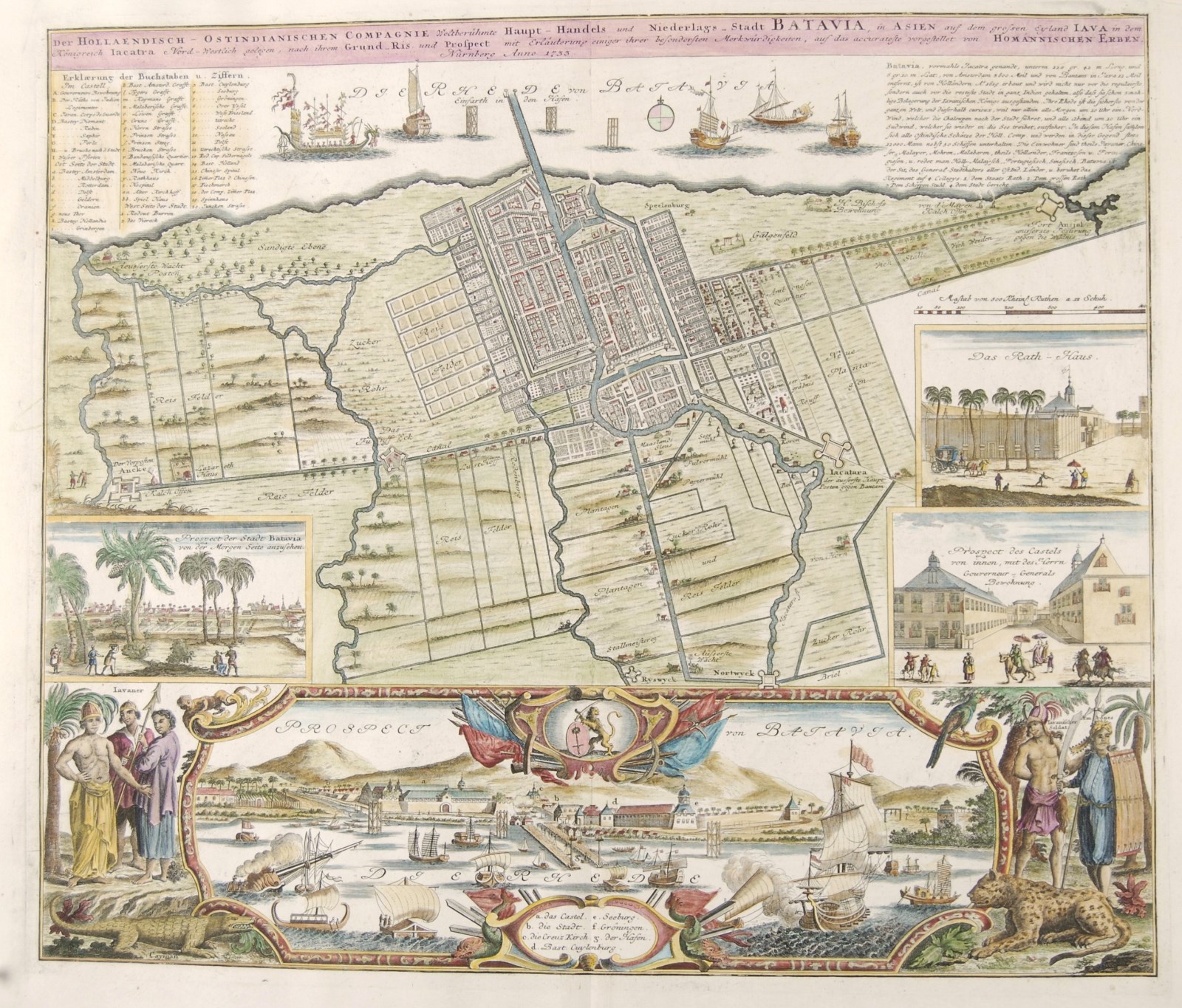 Homann Heirs - Batavia (Jakarta) - Homann Heirs, 1733