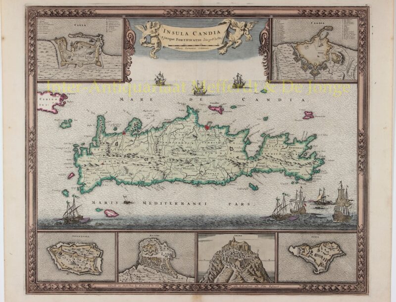 Map of Crete – Frederick de Wit, c. 1680