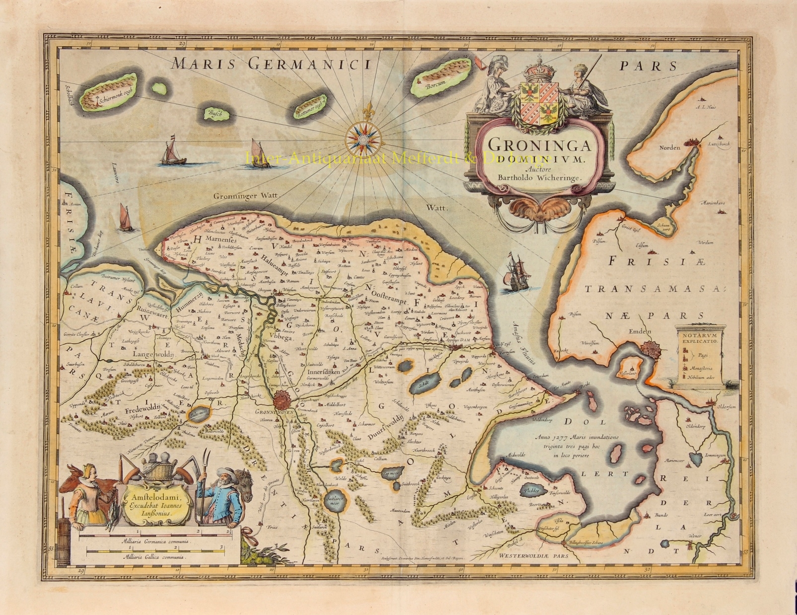 Janssonius-- Johannes - Groningen en Ommelanden - Johannes Janssonius, 1633