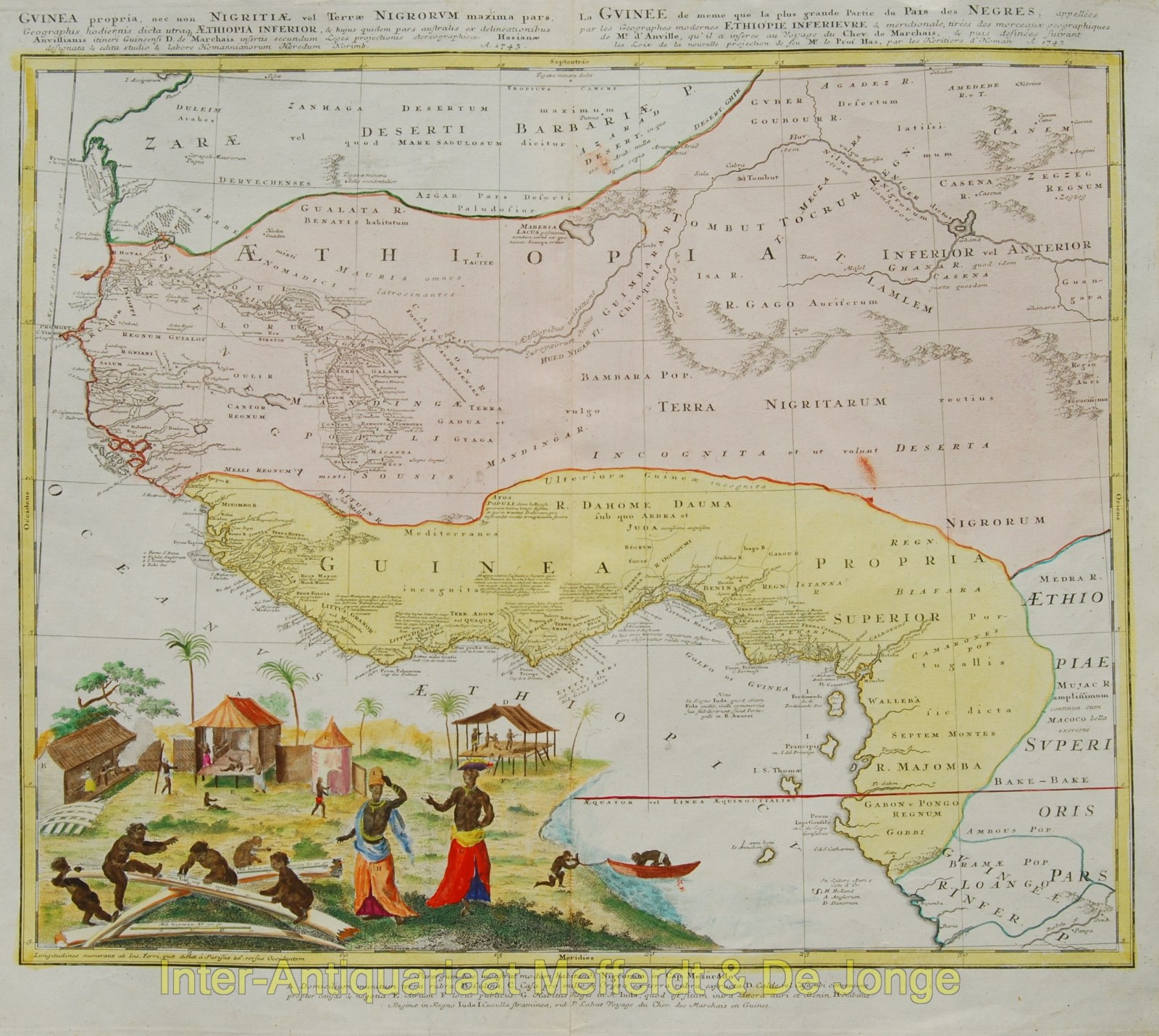 Homann-- Jean Baptiste - West Africa - Homann Heirs, 1745