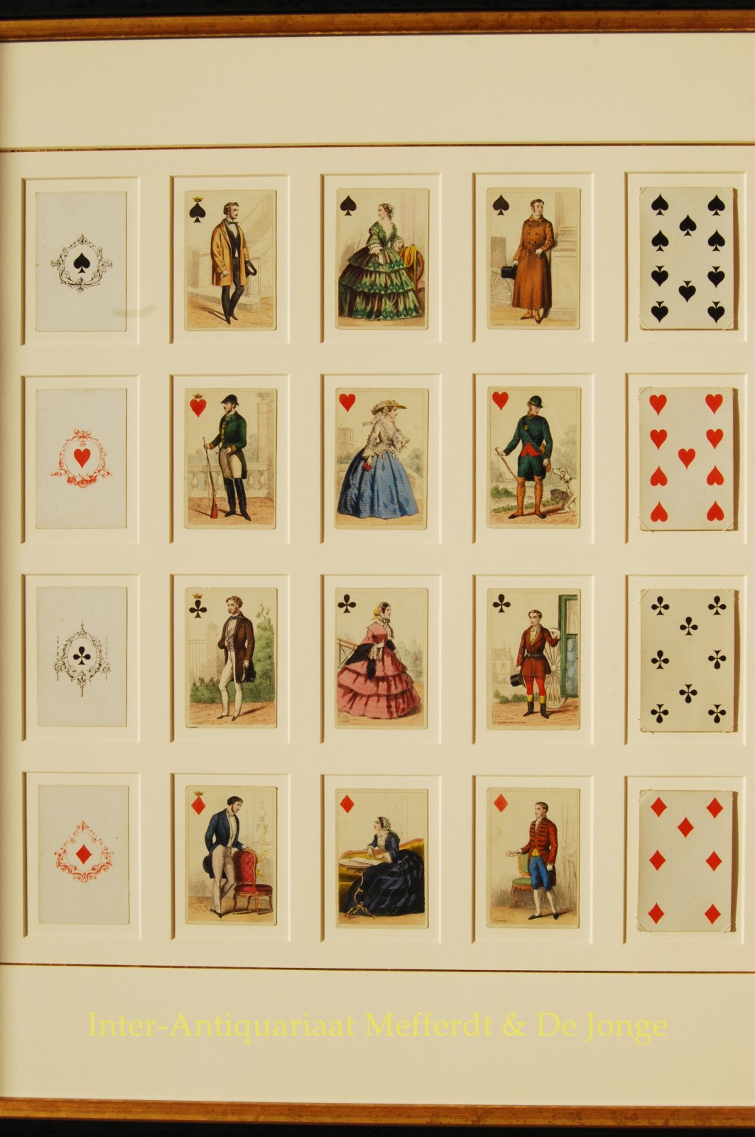 Gibert-- O. - antique playing cards - Gibert, c. 1860