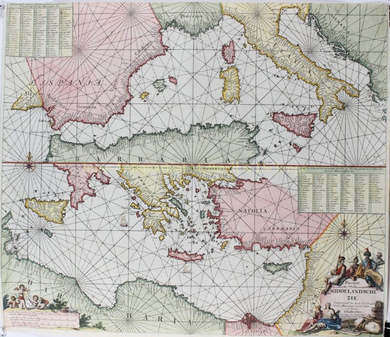 Mediterranean Sea – Johannes van Keulen, 1680-1700