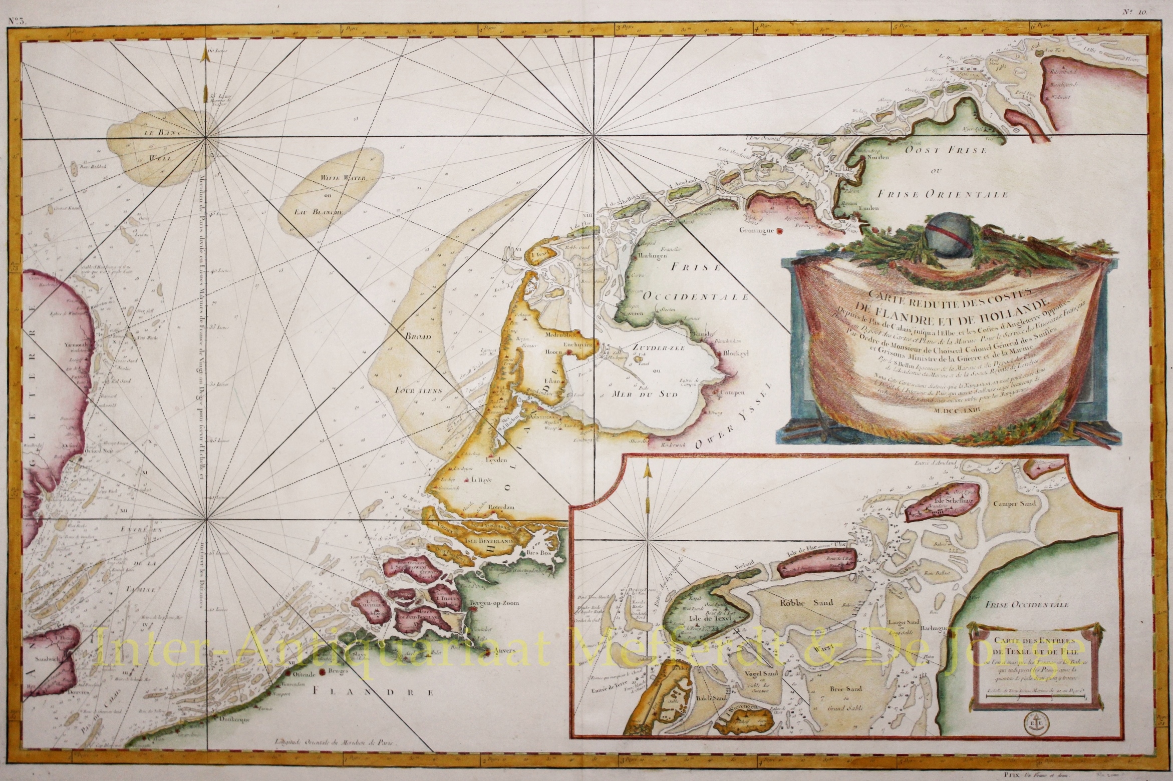 Bellin-- Jacques-Nicolas - Netherlands, North Sea - Nicolas Bellin, 1763