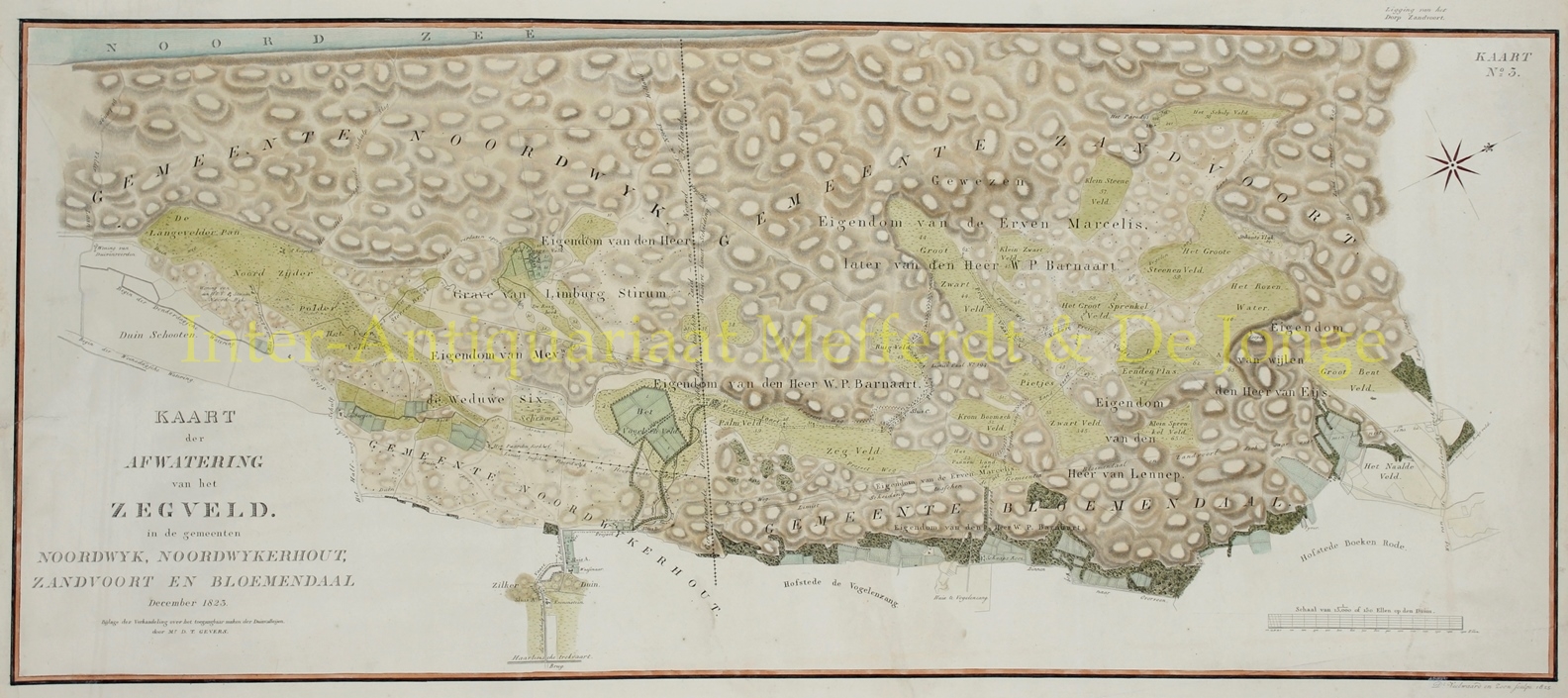 Veelwaard-- Daniel - Noordwijk, Noordwijkerhout, Zandvoort, Bloemendaal - Daniel Theodoor Gevers, 1823