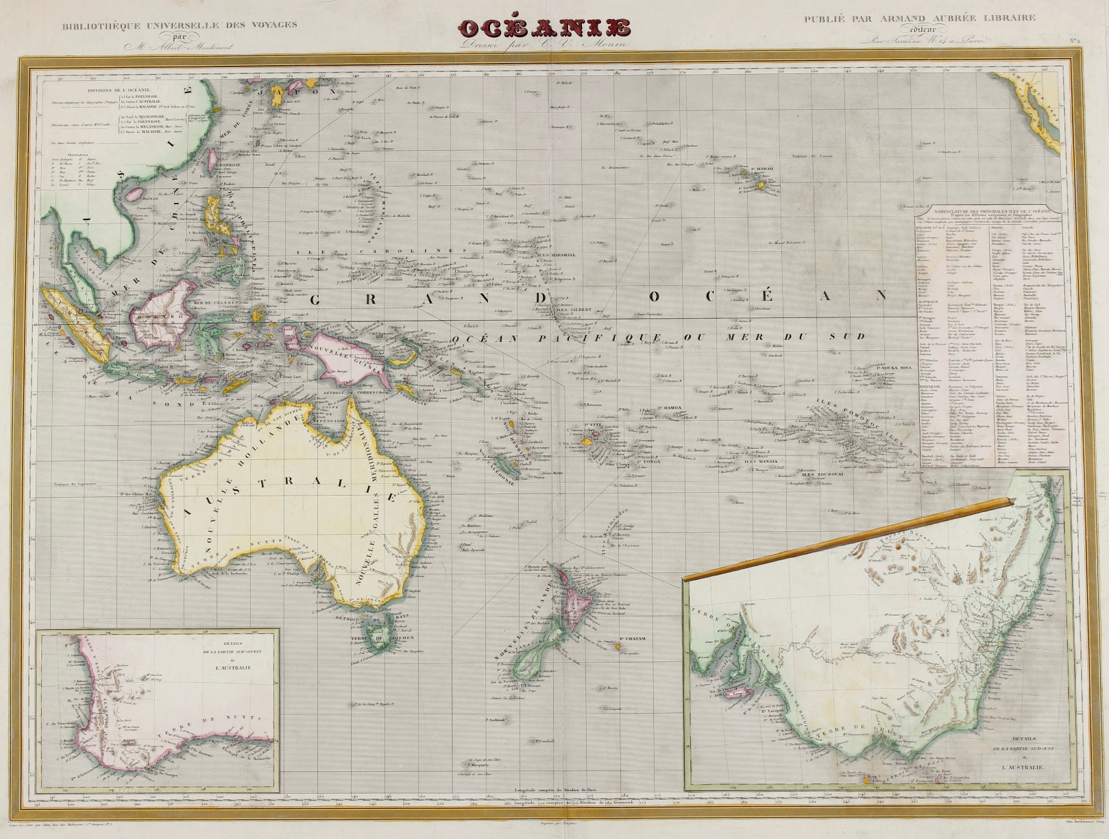  - Oceania, Australia - Monin, 1836