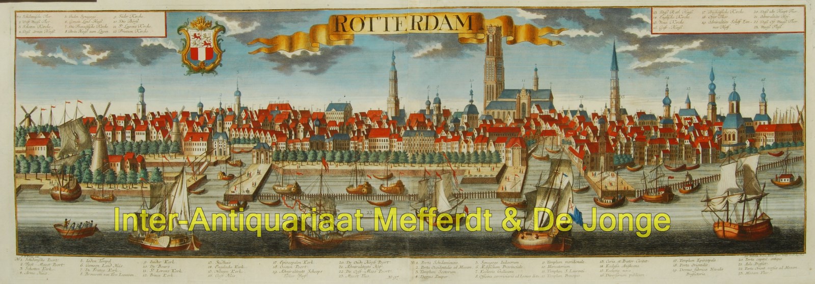 Probst-- Johann Friederich - Rotterdam panorama - naar Werner
