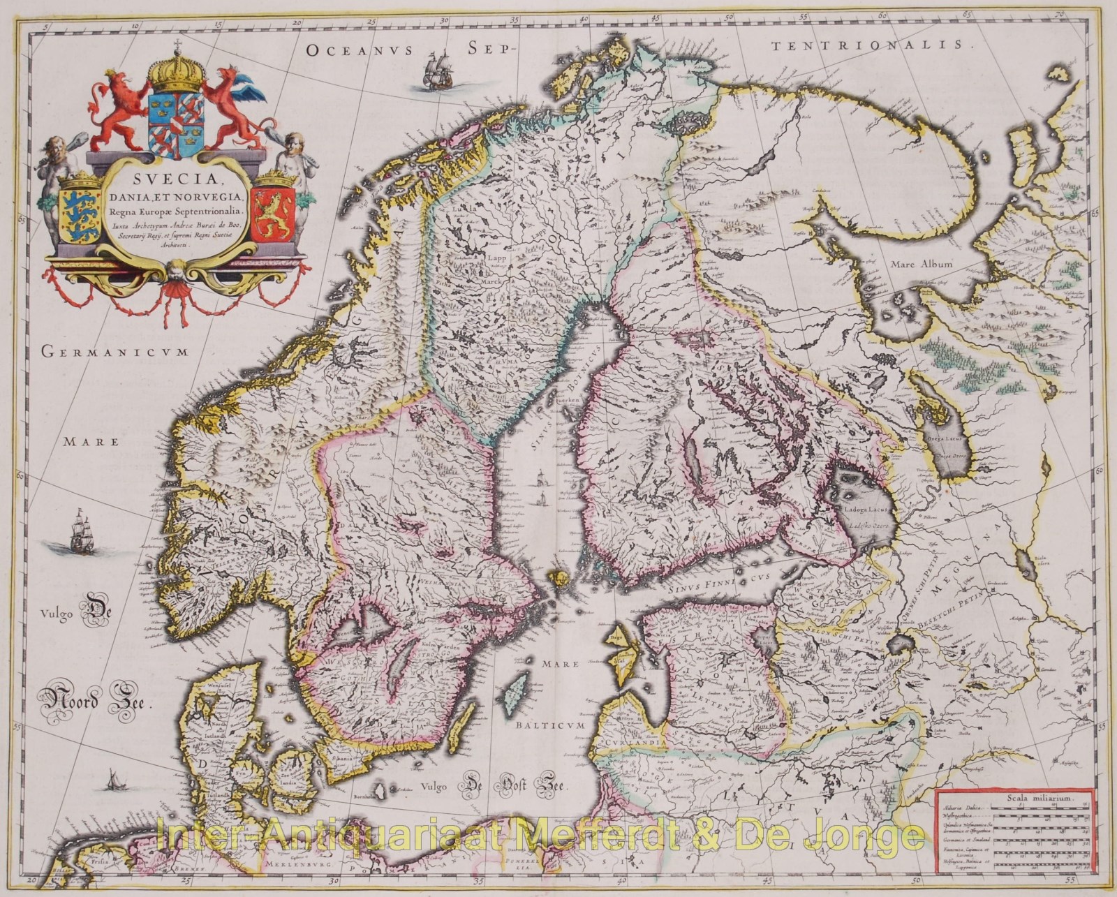 Blaeu-- Joan - Scandinavia - Blaeu, 1643-1650