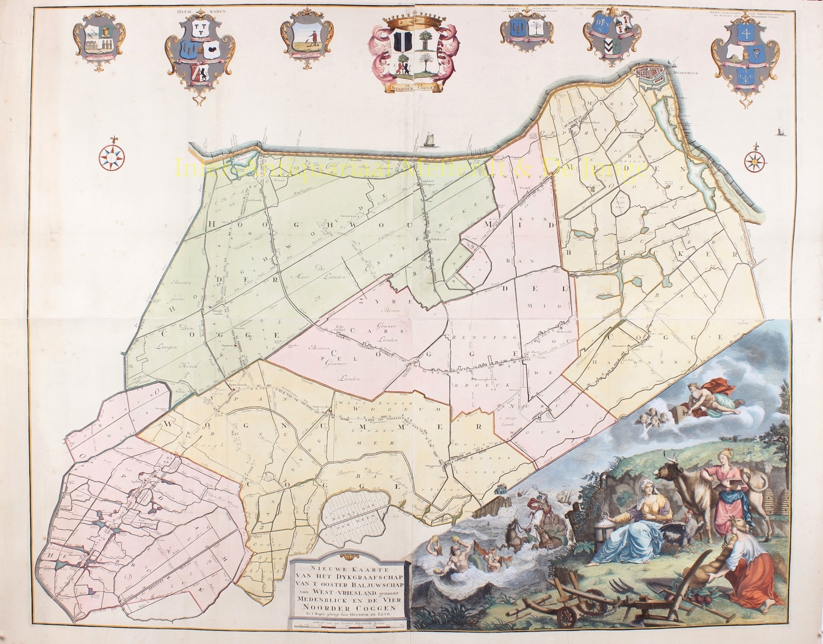 Leth-- Hendrick de - West-Friesland, Medemblik en de Vier Noorder Koggen - Hendrik de Leth, 1732