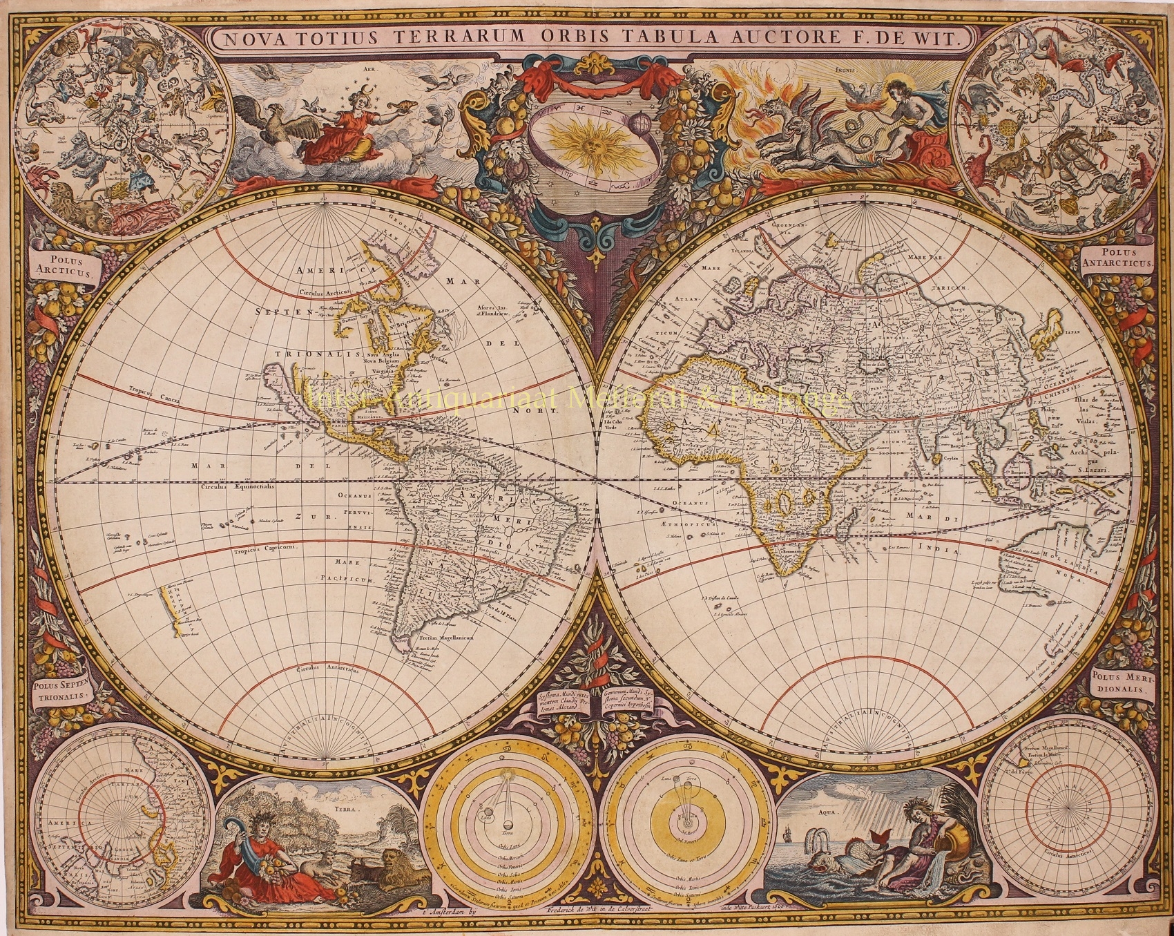 Doncker-- Hendrik (c. 1625-1699) - World map - Frederick de Wit, 1660