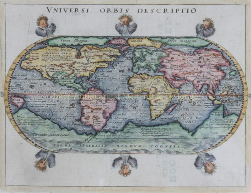 World map – Giovanni Magini, 1597