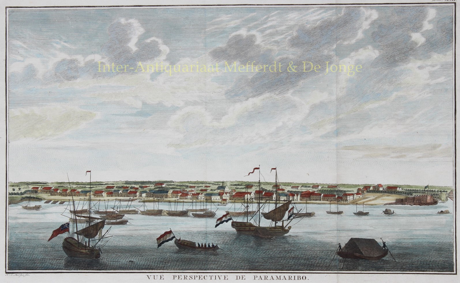  - Waterkant Paramaribo - Noach van der Meer, 1757