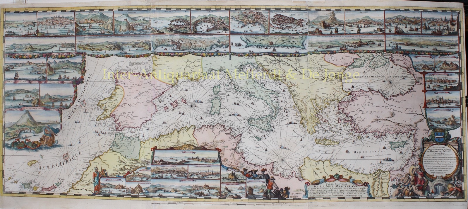 Hooghe-- Romeijn de - Mediterranean Sea - Romeijn de Hooghe + Pieter Mortier, 1694