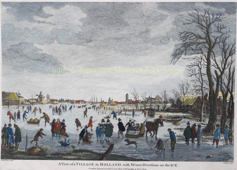 Dutch winter scene – after Aert van der Neer, c. 1770