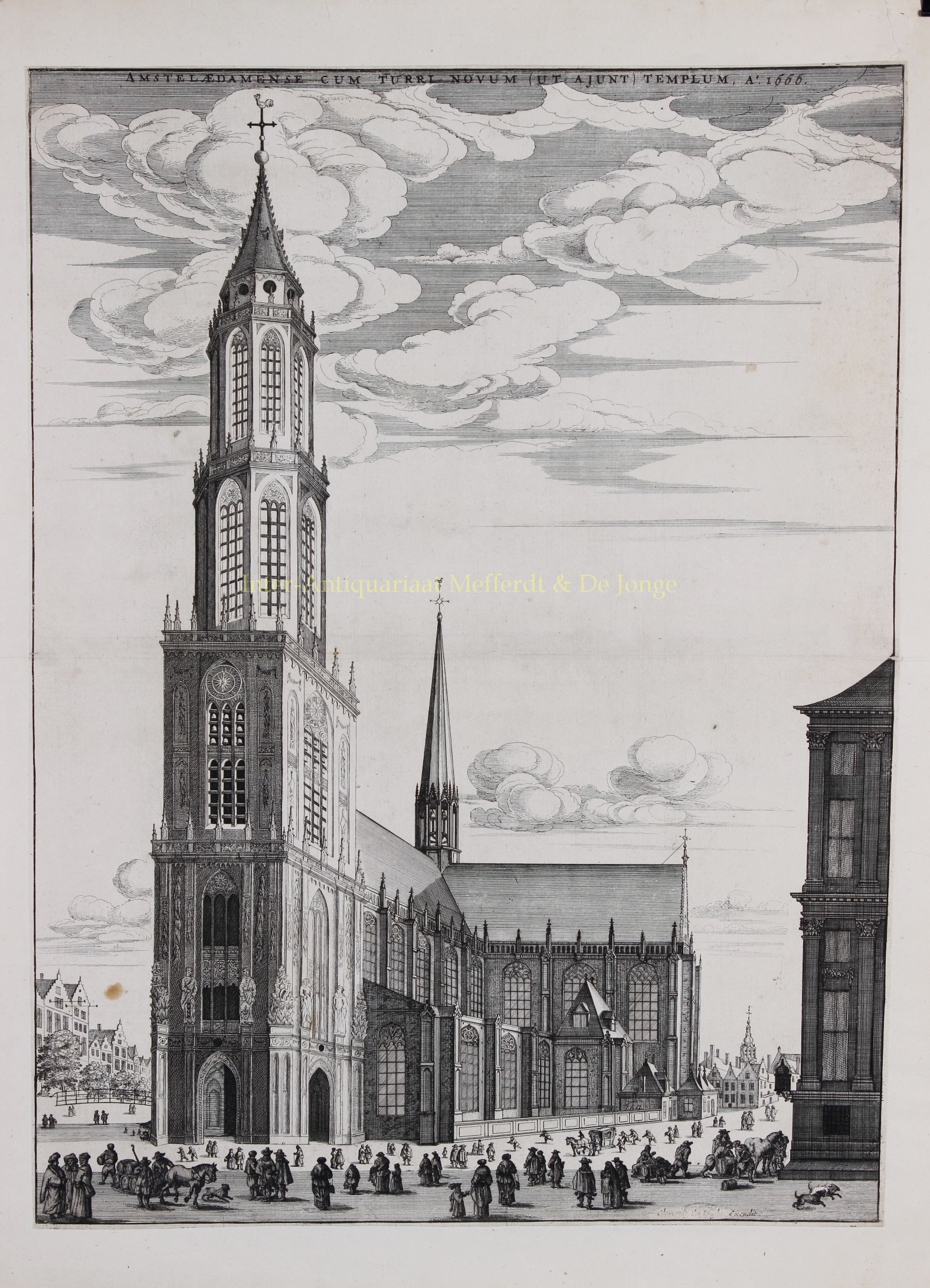 Jonghe-- Clement de - Amsterdam, Nieuwe Kerk - Clement de Jonghe, 1666