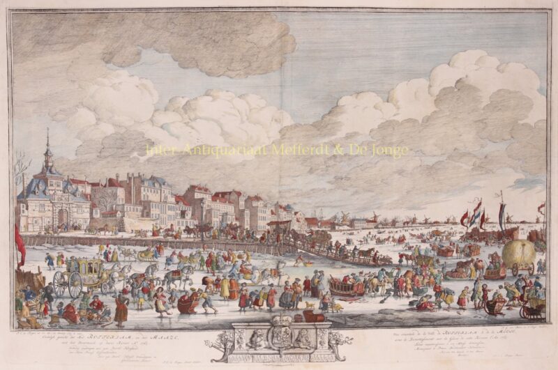 Rotterdam, winter view – Paulus Constantijn la Fargue, 1763