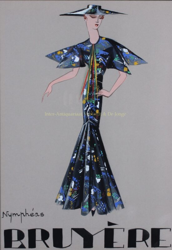 Fashion design, “Nymphéas” – Marie-Louise Bruyère, 1930s