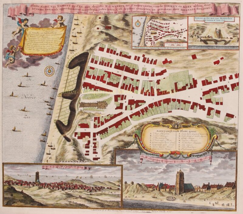Egmond aan Zee – Johannes Rollerus/Petrus Schenk II, ca. 1735
