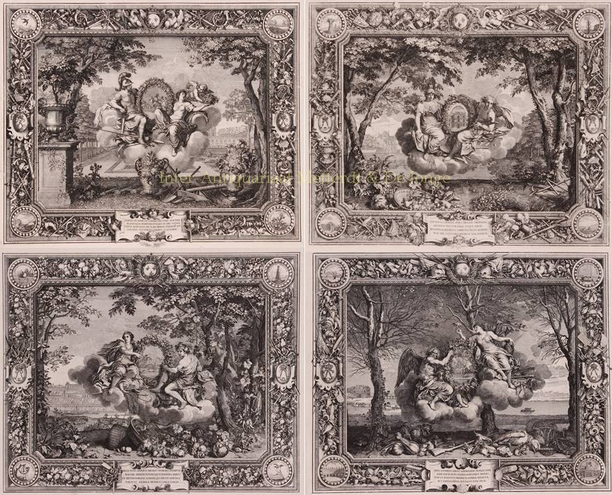  - The four seasons - Sbastien Leclerc after Charles Le Brun, 1679