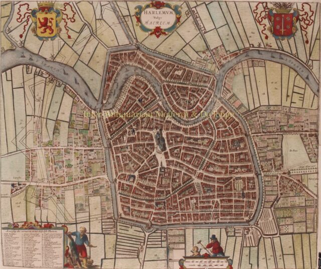 plattegrond van Haarlem, ca. 1690