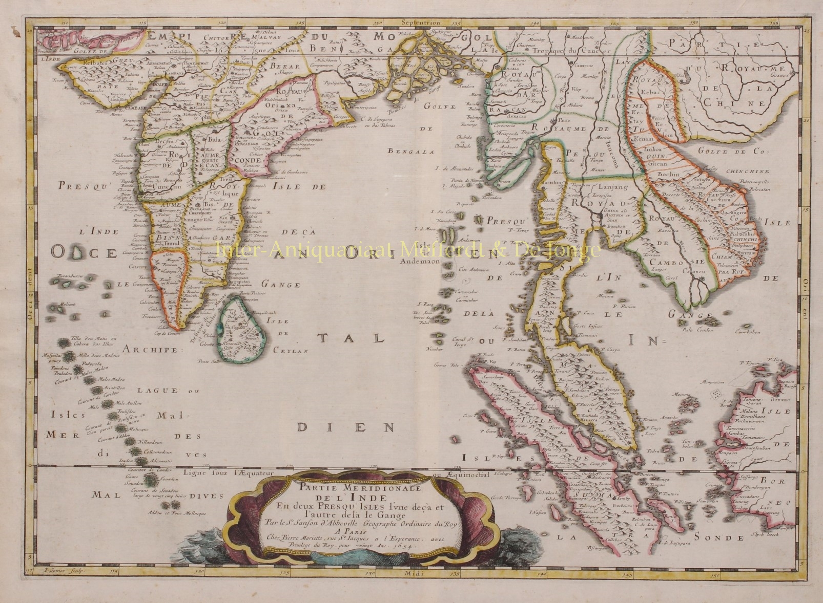 Sanson-- Nicolas - India, Southeast Asia - Nicolas Sanson, 1658-1670