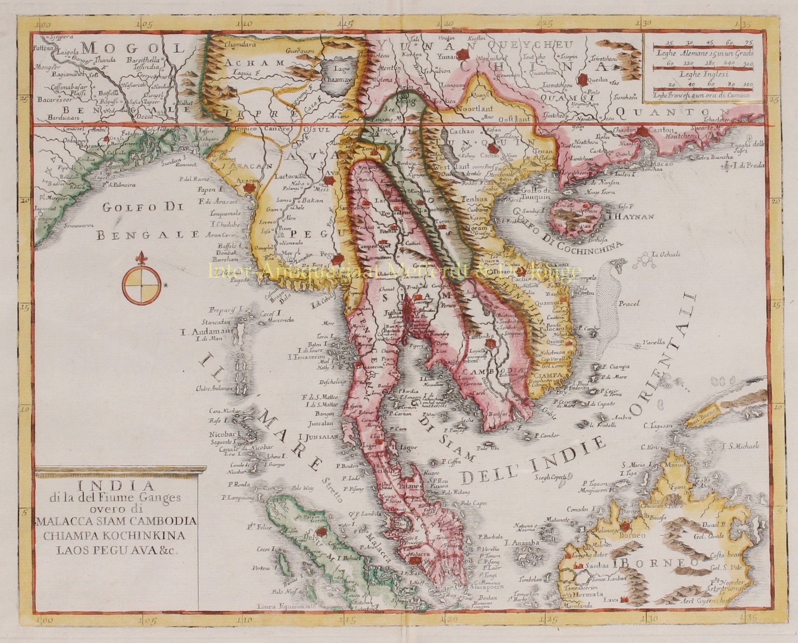  - Southeast Asia, Indochina, Malay Peninsula - Giambattista Albrizzi, 1740-1762