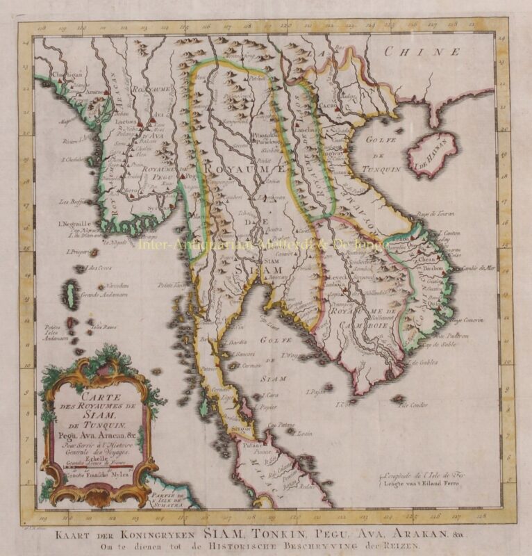 Southeast Asia, Myanmar, Thailand, Laos, Vietnam – Jan van der Schley, c. 1760