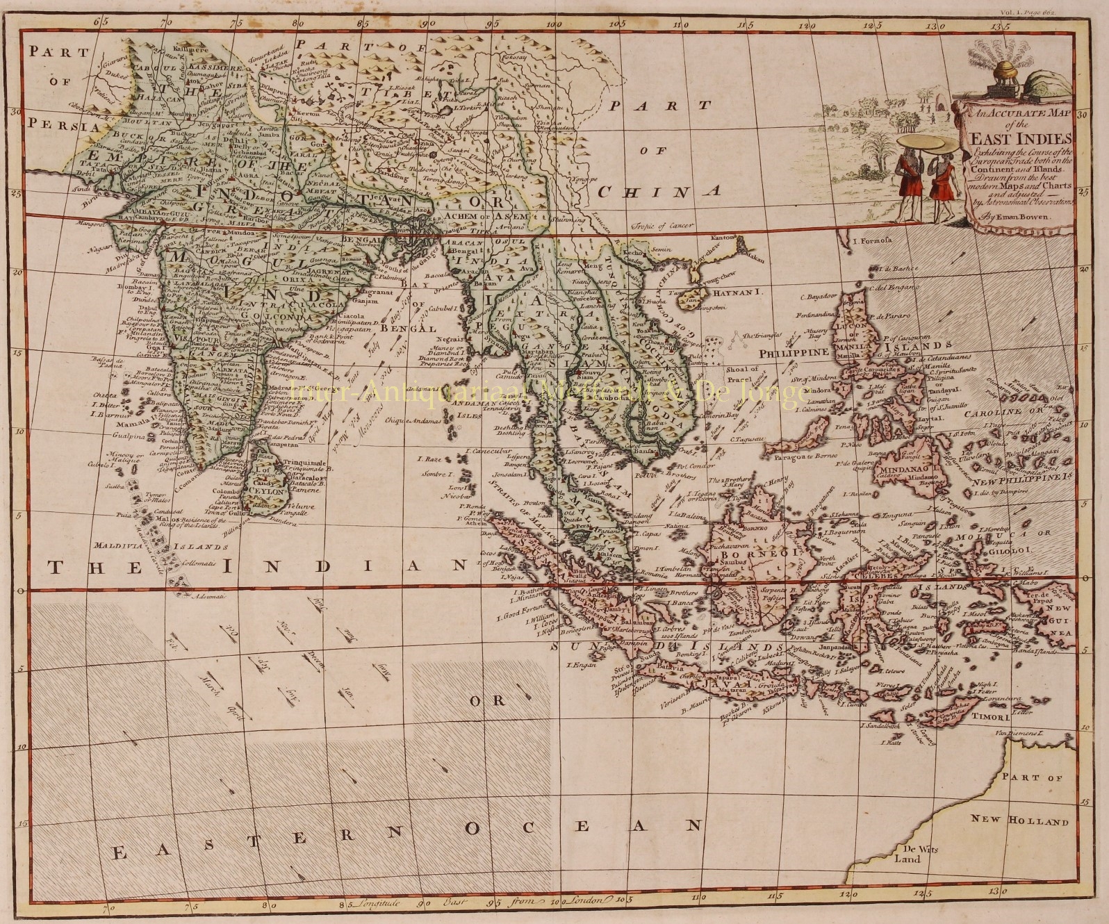 Bowen-- Emanuel (1694-1767) - South-East Asia, East Indies - Emanuel Bowen, 1744