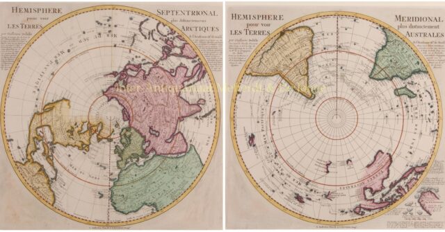 18th century northern and southern hemisphere
