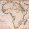 19e-eeuwse kaart van Afrika