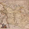 17e-eeuwse kaart van Overijssel door Claes Jansz. Visscher