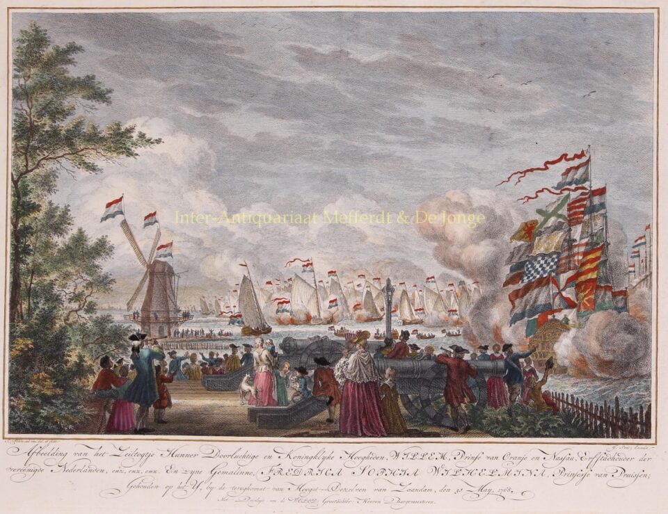 Zeilen op het IJ voor Amsterdam 1768