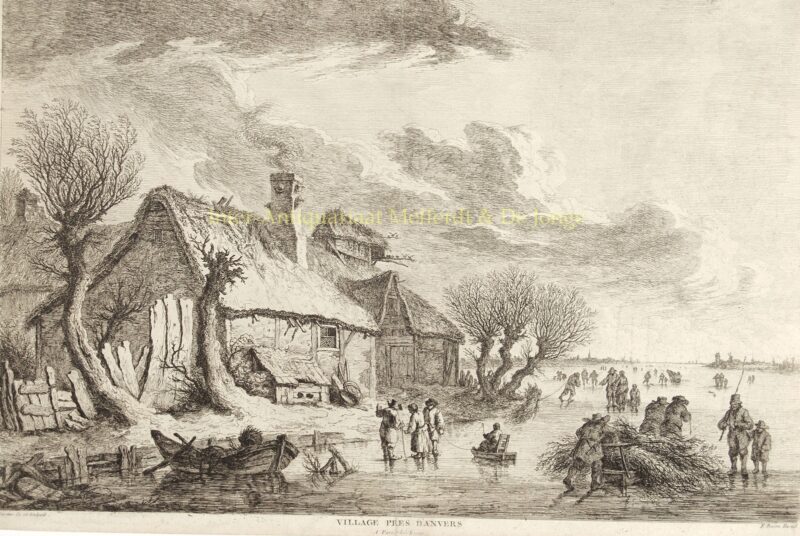 ijsgezicht nabij Antwerpen, Dutch winter scene,1775