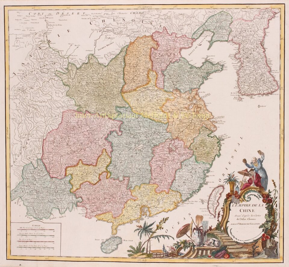 18e-eeuwse kaart van China