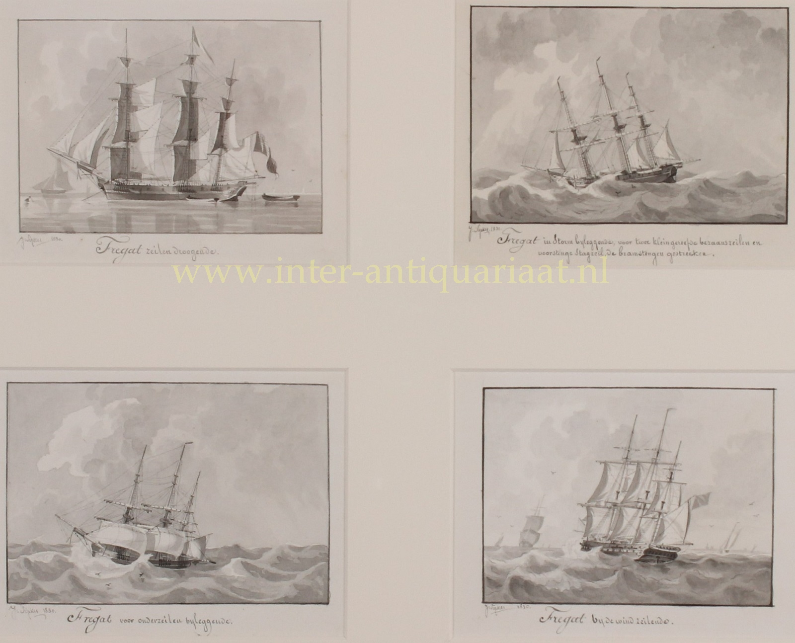 Sipkes-- Joseph - Four frigates - Joseph Sipkes, 1830-1831