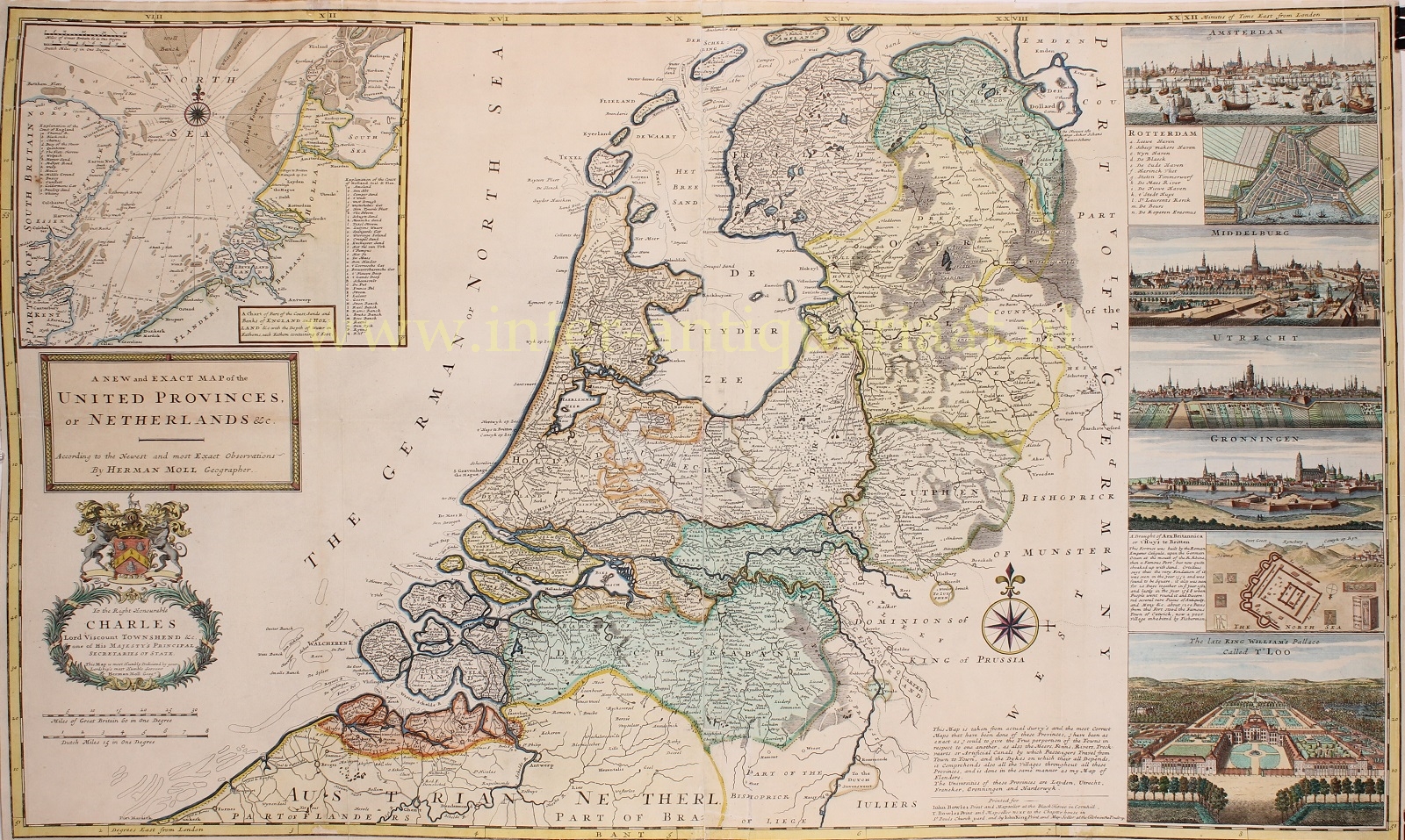 Moll-- Herman - Dutch Republic - Hermann Moll, 1715