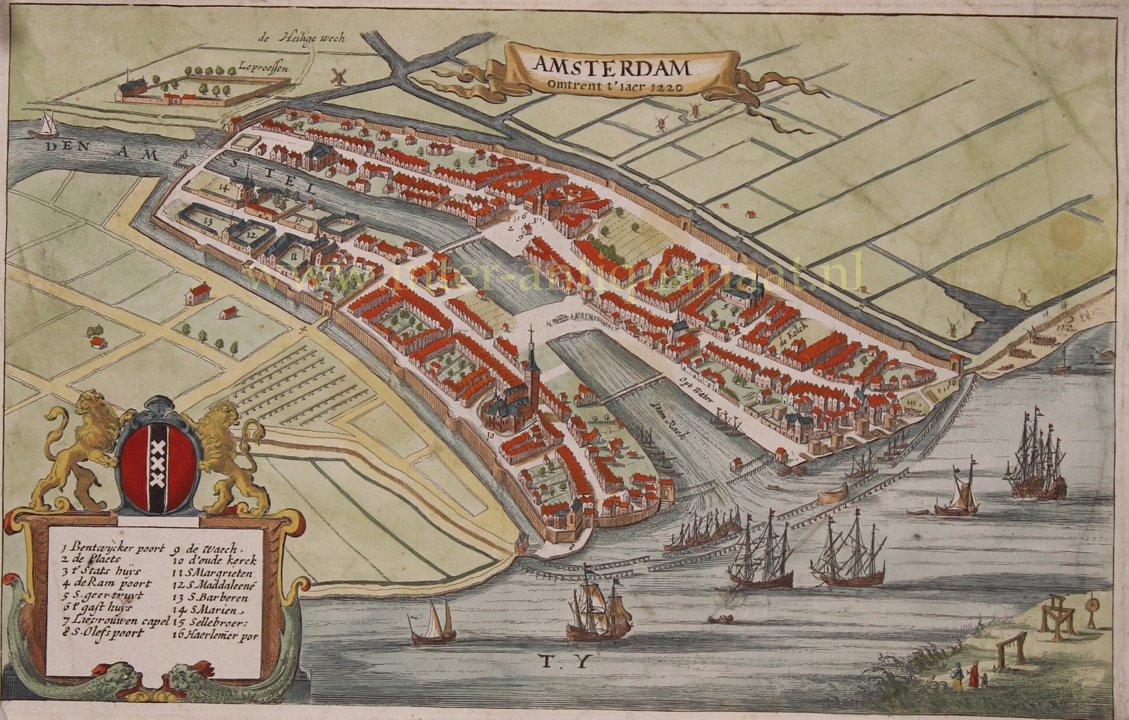  - Amsterdam around 1220 - Otto and Jodocus Smient, 1662/1663