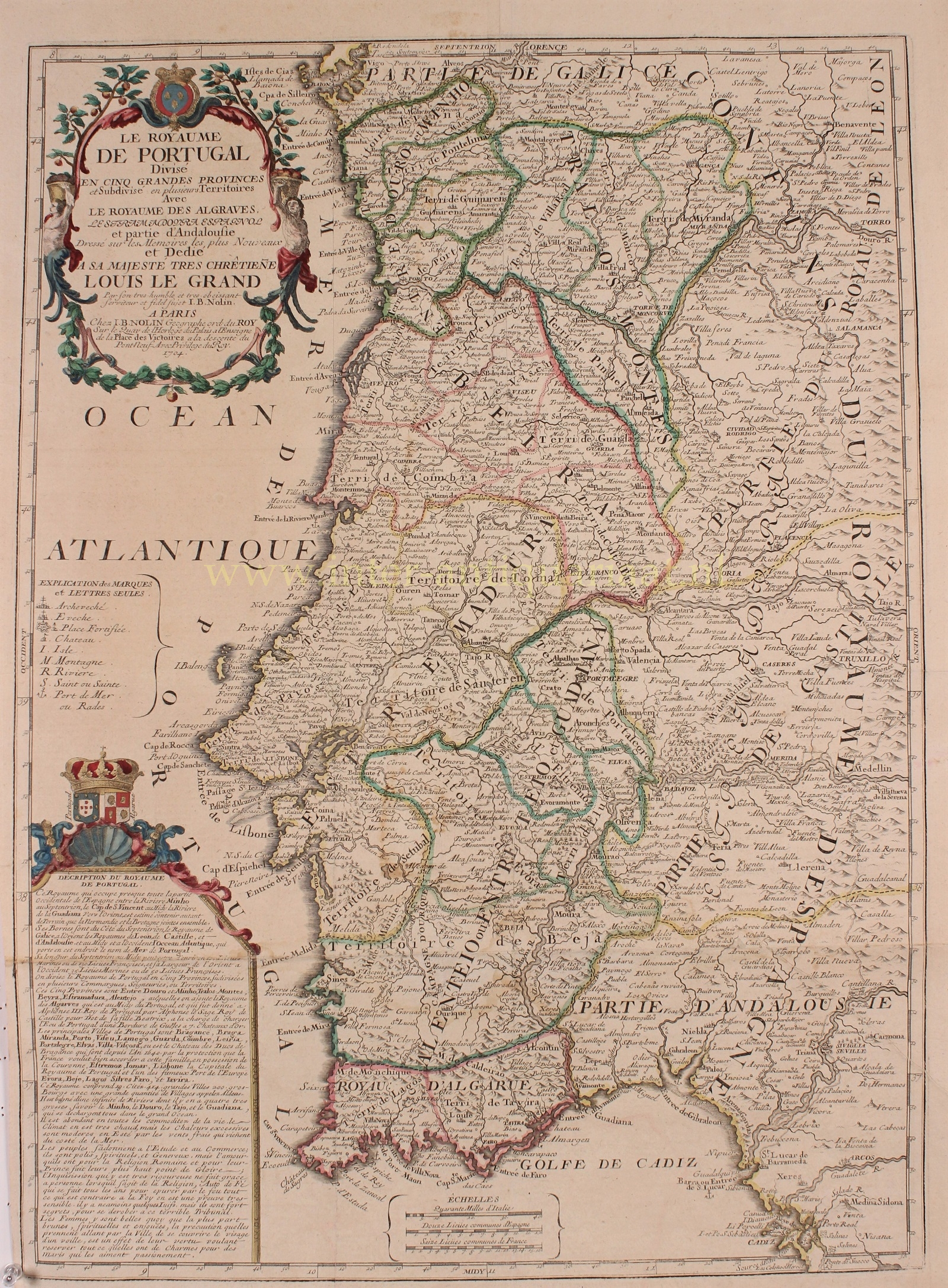 Nolin-- Jean Baptiste - Portugal - Jean-Baptiste Nolin, 1702