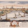 Amsterdam vanaf de Amstel medio 18e-eeuw