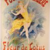 affiche Folies Bergere, Fleur de Lotus - Jules Cheret, 1893