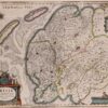 oude kaart Freisland 17e-eeuw