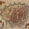 oude kaart Groningen 17e-eeuw