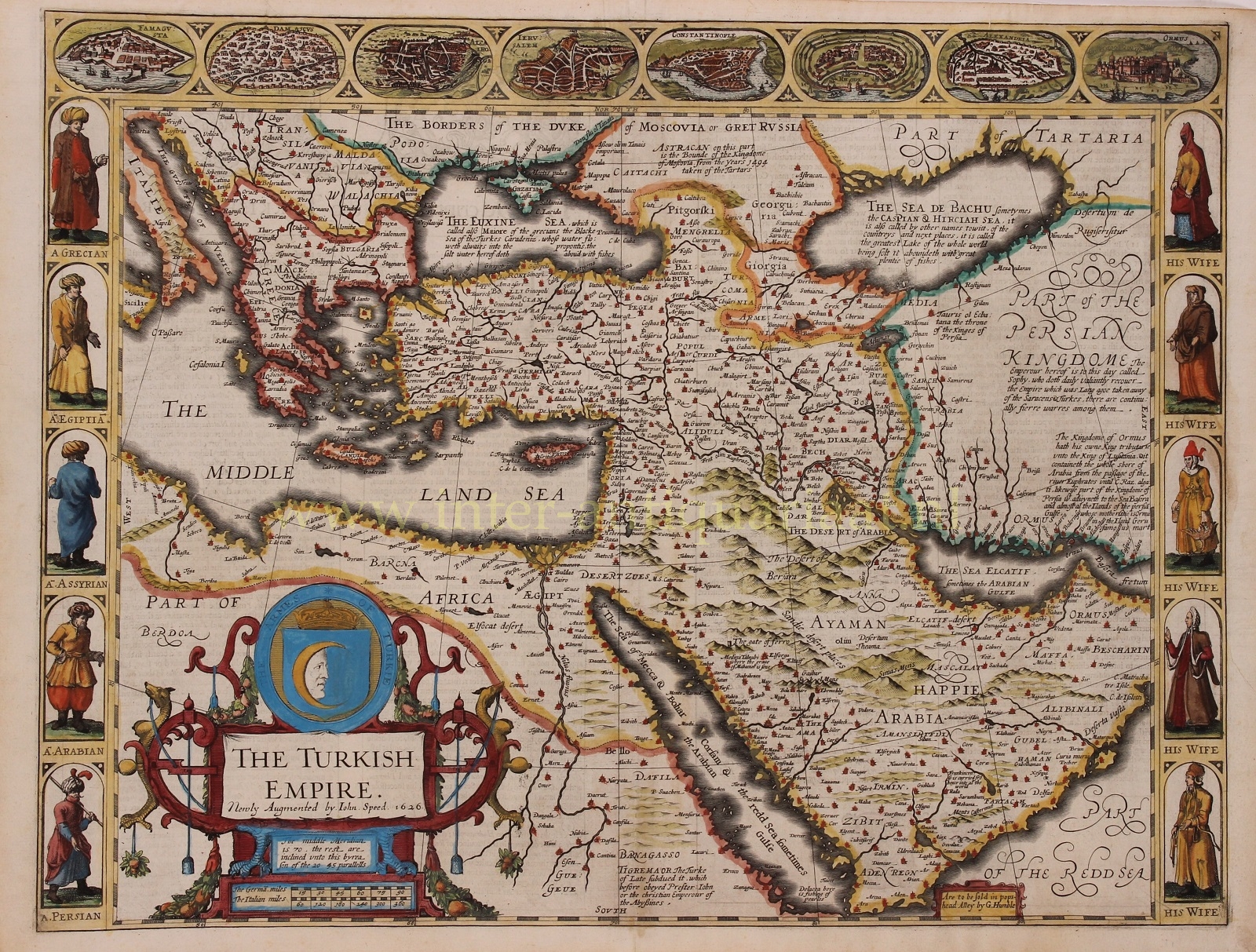 Speed-- John - Ottoman Empire - John Speed, 1626