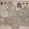 18e-eeuwse wandkaart Noord-Holand