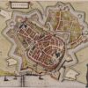 17e-eeuwse kaart van Zutphen Torenstad