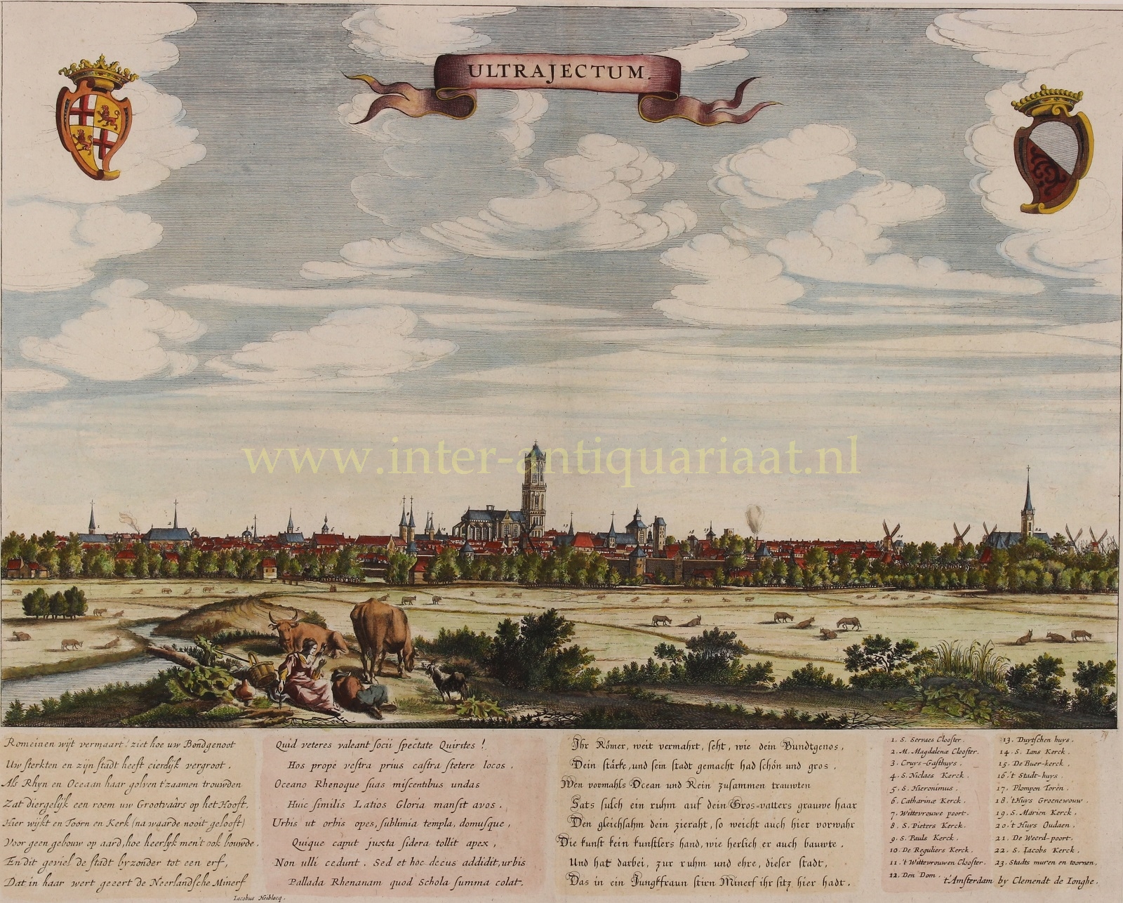 Jonghe-- Clement de - Utrecht - Clement de Jonghe, c. 1660