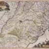 17e-eeuwse kaart van Utrecht en Het Gooi