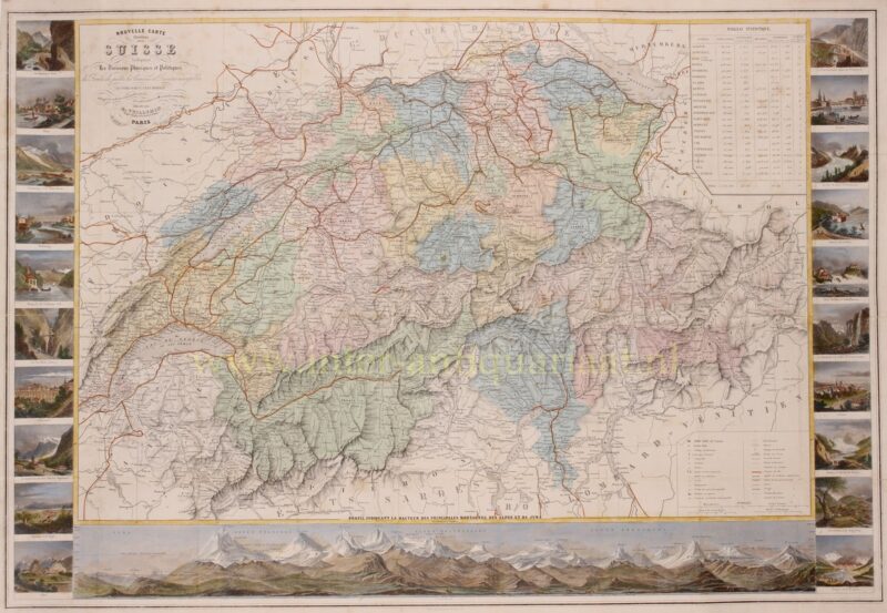 Switserland – Guillaume Henri Dufour, 1850