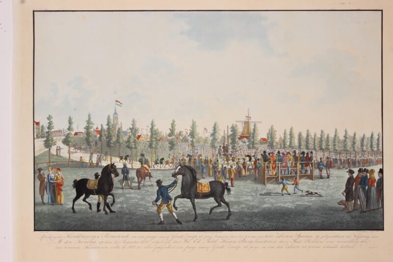 Horse racing, Purmerend, 1821